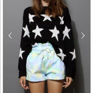 NWT Black and White Chicwish Star Sweater